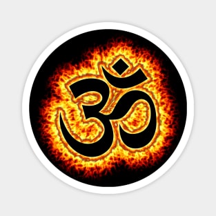 Om fire symbol Magnet